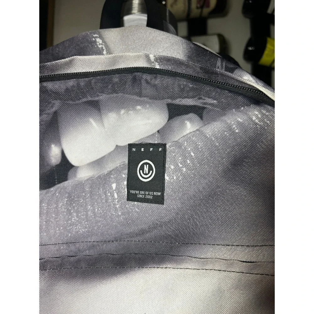 Neff Daily Backpack Graphic Lips Candy Print Black White Multi Streetwear Bag